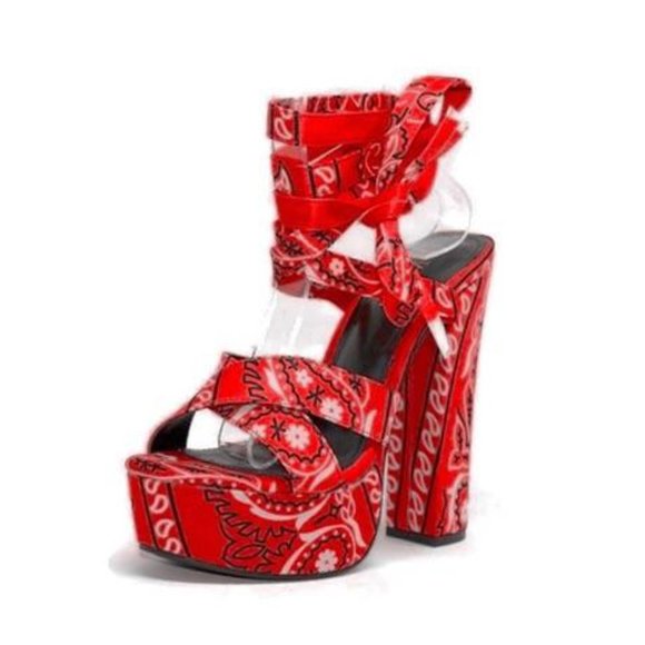 Bang Out Strappy-Red - Picture 2 of 2